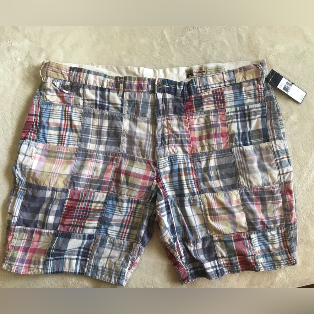 CUSTOM Polo Ralph Lauren Patchwork Madras Nantucket Walking Shorts